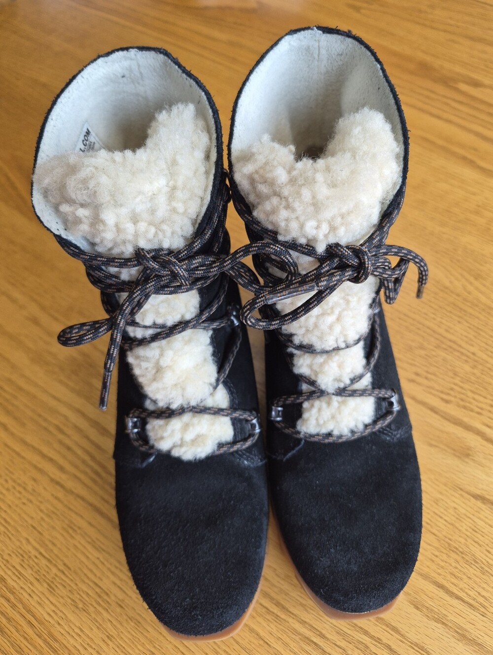 Sorel Women's Boots Joan of Arctic Wedge III Lace Cozy Shearling - Picture 9 of 14